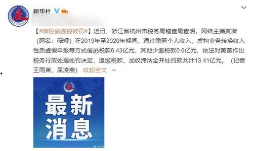 明星网红偷税偷税方案,惊人方案曝光