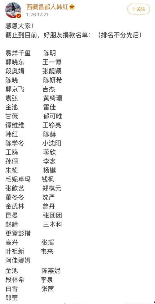 明星网红疫情捐款图片,捐款瞬间记录